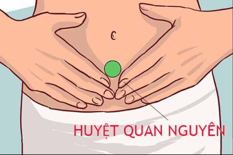 Huyệt quan nguyên giúp trị chứng đau bụng dưới