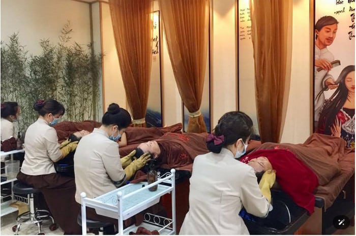 Đội ngũ nhân viên tại Hoa Mộc Tâm An-spa nhiệt tình chu đáo